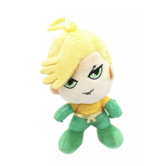DC Comics Heroez Clipz 4 Inch Collectible Mini Plush - Aquaman - Picture 1 of 1